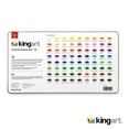 KINGART™ Pro Colored Pencil Collection Metal Tin, Set of 72 Unique