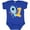 Royal Blue, variant on Inktastic Rocket Spaceship Happy First Birthday Boys or Girls Baby Bodysuit