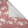 thumbnail image 4 of Ambesonne Whale Window Valance, Animals, 54" X 12", White Coral Teal, 4 of 5