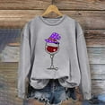 thumbnail image 4 of Taqqpue Halloween Sweatshirt for Women Trendy Cute Halloween Graphic Print Crewneck T Shirt Athletic Casual Long Sleeve Oversize Pullover Tops for Women, 4 of 4