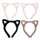 thumbnail image 1 of 4 diademas de orejas de gato de peluche para mujer, bonitas diademas para niñas, para festivales, Halloween, fiestas, cosplay y maquillaje, colores surtidos, 1 of 7