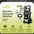 thumbnail image 2 of Open Box Sun Joe Electric Pressure Washer, Power Washer w/ Wheels, SPX3000-XT1, 2 of 12