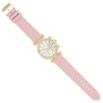 thumbnail image 5 of Stand Out Get Noticed! Big Face Ladies Bejeweled Rubber Iced Out Colorful Watch with Genuine Rhinestone Diamond Accents - Touch of Female Celebrity Glamour - ST10385 Blush, 5 of 5