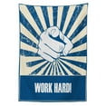 thumbnail image 3 of Ambesonne Wording Tablecloth Rectangular Table Cover, Pointing Finger, 60"x84", Pale Blue Dark Blue, 3 of 4