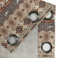 thumbnail image 5 of Ambesonne Tribal Grommet Curtain, Indigenous Art Borders, 50" x 63", Orange Brown Beige, 5 of 6