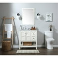 thumbnail image 6 of Elegant Decor Theo 32" Zinc Alloy MDF Single Bathroom Vanity in White, 6 of 8