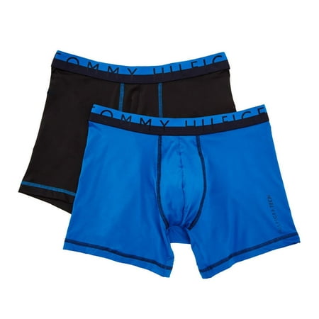 Men's Tommy Hilfiger 09T2846 Active Performance Stretch Boxer Briefs - 2 Pack (Ultra Blue S)