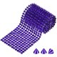 thumbnail image 1 of Uxcell 1 Yarda Picos de Cono de Costura de 12 Filas Remache de Plástico Azul Oscuro para Manualidades, Ropa, Bolsas, 1 of 1