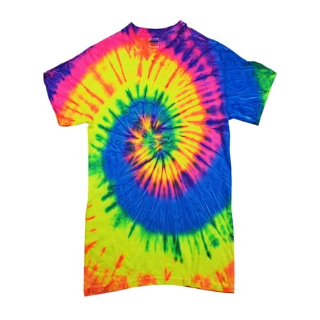 Tie Dye T-Shirts Rainbow Adult Colortone