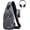 Grey, variant on Mens Leather Crossbody Bag Trendy Sling Bag Man Purse Waterproof Sling Backpack Daypack Cross Body Chest Bag for Men