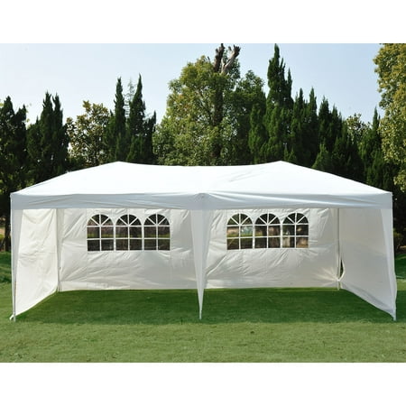 NEW Clevr 10'x20' 6 Removable Sidewalls 4 w/ Windows Canopy Party Wedding Outdoor Tent Gazebo Pavilion (Coleman Event Shelter 15x15 Best Price)