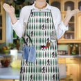 thumbnail image 5 of Green Bigfoot and Tree Pattern Apron-Garden Aprons for Women with Pockets-Cotton Linen Waterproof Kitchen Cooking Gardening Aprons Adjustable for Kitchen,Cooking,BBQ and Salon 33x27 Inch, 5 of 6