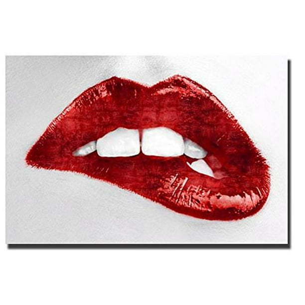 Luscious Rouge par Sarah McGuire Premium Giclée Toile Giclee Art - 16 x 24 x 1,5 Po.