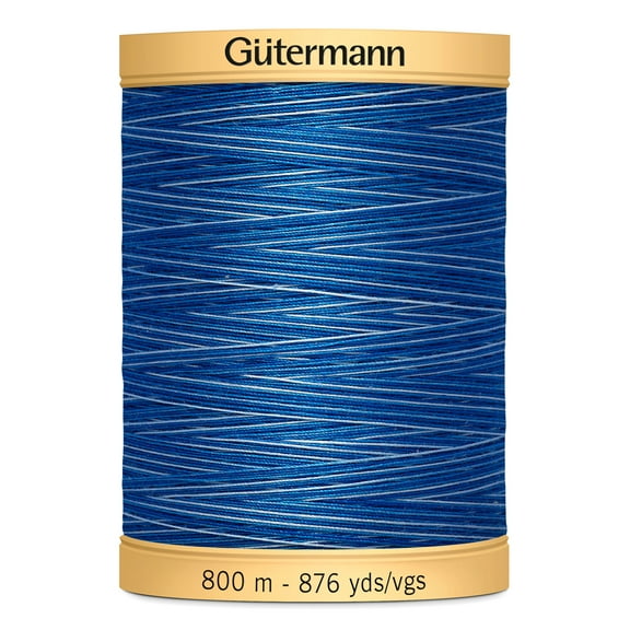 Gutermann 876 Yd Natural Cotton Thread-Evening Sky