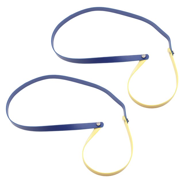 Cartera de Cuero con Cadena Asa Hombro Bandolera Azul Amarillo