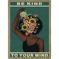thumbnail image 2 of AatoeaX Be kind to your mind Canvas Print Modern Wall Art Canvas Poster – Aesthetic Print for Home, Office, or Apartment Decor,8"x12"or12"x8",Black Frame, 2 of 3