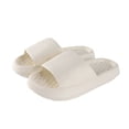 thumbnail image 4 of Linfrsh Clouds Anti-Slip Slippers for Women and Men, Shower Bathroom Slides Sandals House Slippers Comfort Thick Sole Slides White,9, 4 of 4