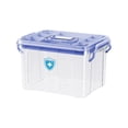 thumbnail image 2 of Caja de almacenamiento de medicamentos, contenedor de botiquín de primeros auxilios con asa, caja de medicamentos de emergencia, botiquines de primero azul, 2 of 8