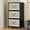 Black-3 Layer, variant on Uuoeebb 320QT Stackable Storage Bins with Lids 4 Pack, 80Gal Storage Containers W/ Wheels,Collapsible Plastic Closet Organizers for Home, Office,Dorm