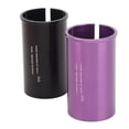 thumbnail image 1 of Variable Diameter Seatpost Sleeve, 2PCS Aluminum Alloy Reducer Sleeve Adapter for Connecting Pipe, 1 of 7