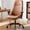 Brown B, variant on CELTOSS Ergonomic Office Chair, Mid Back Computer Chair with Lumbar Support, PU Leather Executive Chair with Tilt Lock, Adjustable Height Swivel Desk Chair for Home Office, Brown