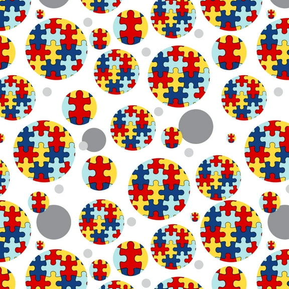 Autism Awareness Diversity Puzzle Pieces Premium Gift Wrap Wrapping Paper Roll