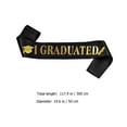 thumbnail image 4 of 1 Set Graduation Sash and Headband Mini Grad Cap Headband and Graduated Sash Grad Decor, 4 of 9