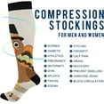 thumbnail image 4 of FREEAMG Thanksgiving Turkey Compression Socks for Men & Women Knee High Stockings for Running, Sport, Hiking & Travel, 4 of 7
