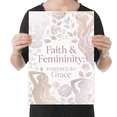 thumbnail image 2 of Empowering Floral Wall Art - Faith & Femininity - 13x19 Poster Print, 2 of 4