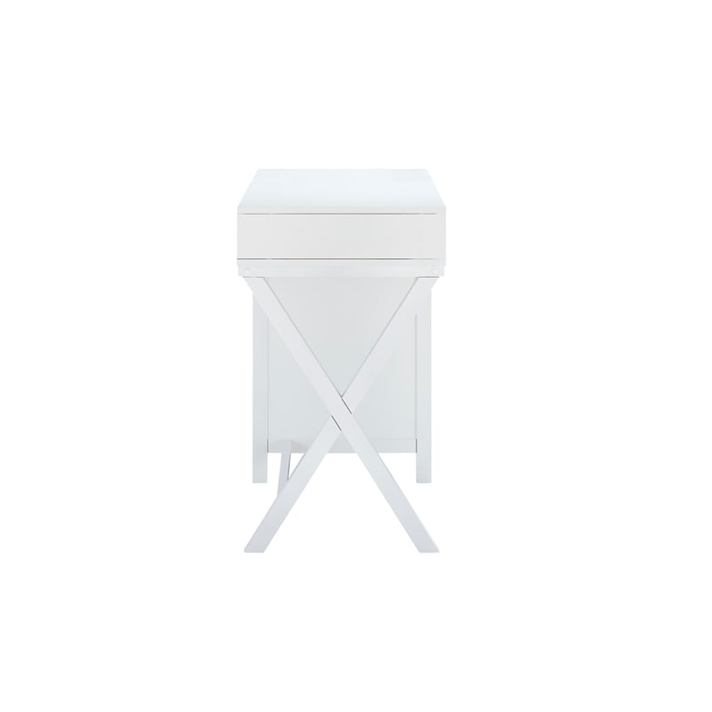 peggy side storage desk white