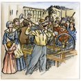 thumbnail image 2 of Luddites 1811. Nenglish Workers And Luddites Smashing A Spinning Jenny In A Factory During The Riots Of 1811-1816., 2 of 2