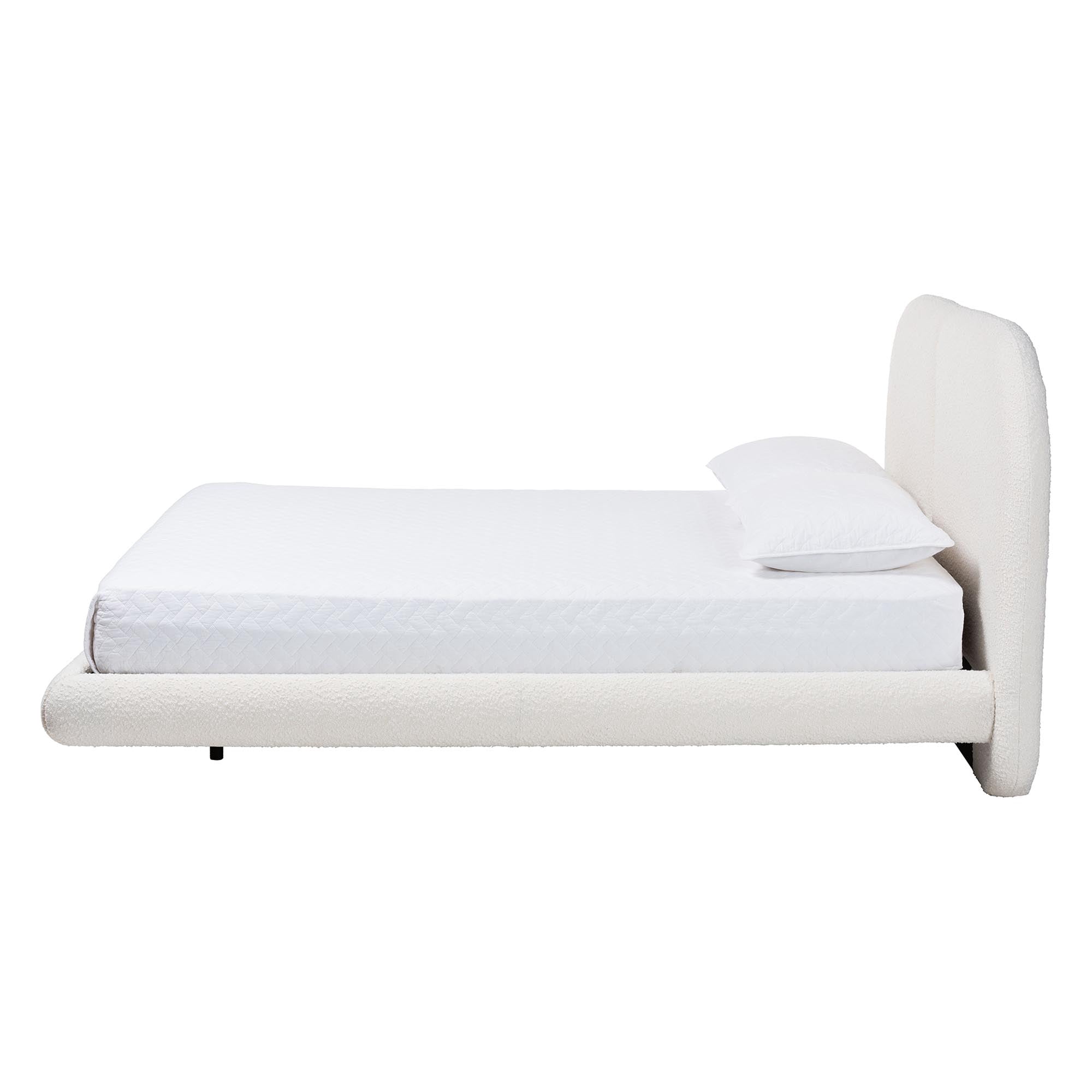 Baxton Studio Cachet Modern Floating Bed, Queen, Cream