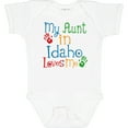 thumbnail image 3 of Inktastic My Aunt in Idaho Loves Me Boys or Girls Baby Bodysuit, 3 of 5