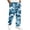 Dark Blue, variant on Cargo Pants for Men All Over Camo Pattern Loose Baggy Cut Multi Storage Pockets Stretch Pull On Daily Street Trousers White 4XL