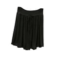 thumbnail image 2 of Mifsaly Plus Size Womens Pajama Shorts Ruffle Hem High Waisted Sleep Shorts Soft Comfortable Summer Casual Homewear 2026 Black,L, 2 of 5