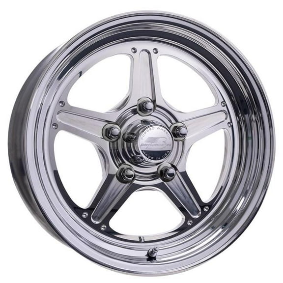 Billet Specialties BSPRS23560L6535 15 x 6 in. Polished Street Lite Wheel with 5 x 4.5 Bolt Circle & 3.5 in. Backspacing
