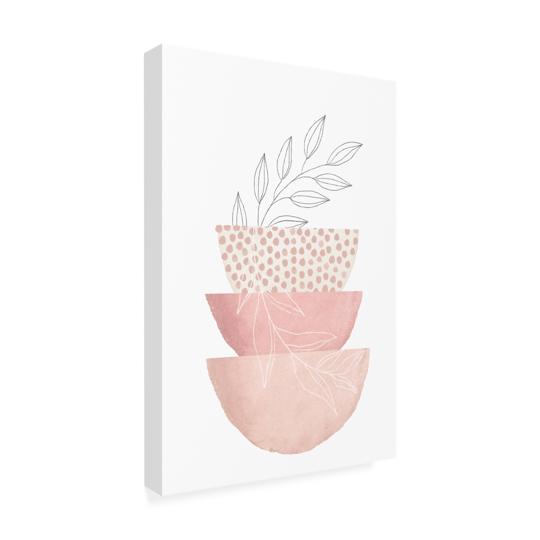 Trademark Fine Art Sally Ann Moss Love Pink 3 Canvas Wall Art
