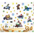 thumbnail image 1 of Mario Wall Sticker Cartoon Wall Decal Stickers Diy Removable Stick Baby Boys Girls Kids Room Nursery Wall Mural Decor, 1 of 5