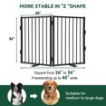 thumbnail image 6 of Furggis Pet Playpen, Dog Pen Foldable, Dog Exercise Fence with 2 Panels, 32"H - Black, 6 of 8
