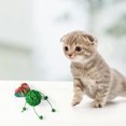 thumbnail image 3 of Flmtop Cartoon Rattan Ball Animal Mouse Shape Katten Cat Interactive Toys Pet Supplies Green 1, 3 of 9