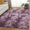 thumbnail image 2 of SAFAVIEH Rainbow Jaki Abstract Shag Area Rug, Purple, 5' x 7', 2 of 10