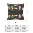 thumbnail image 3 of Halloween Throw Pillow Covers, Halloween Happy Old Man I Square Pillow Cases with Invisible Zipper for Halloween Decorations, Farmhouse Halloween Decor 16x16, 3 of 7