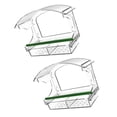 thumbnail image 3 of Comedero para pájaros fácil de limpiar, recarga, decoración colgante para patio, exterior y jardín 2 piezas, 3 of 8