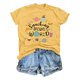 thumbnail image 1 of MHFRRA Camiseta de Manga Larga con Estampado Informal y Cuello Redondo, Sudadera deportiva para Uso Diario y Ejercicio Ligero, Ajuste Cómodo, Tejido Elástico Suave. Amarillo, 1 of 2