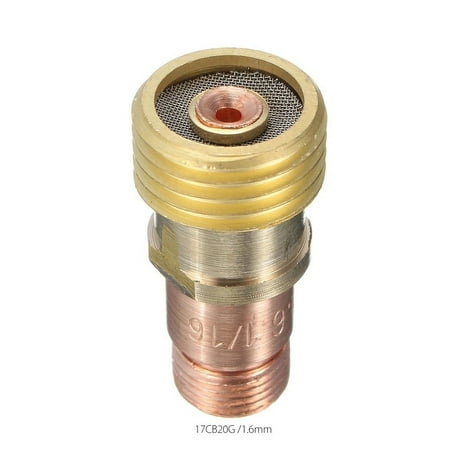

RANMEI Brass Collets Body Stubby Gas Lens Connector With Mesh For TIG WP 17/18/26 Torch