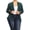 Hunter Green, variant on Women's Plus Size Solid Long Sleeve Blazer Jacket ? Office Workwear Open Front