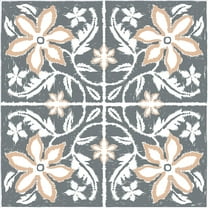 FloorPops Lillium Blue Peel and Stick Floor Tiles