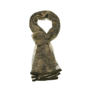 Uxcell 71"x35" Camouflage Netting Mesh Net Camo Scarf Veil Desert Mesh Scarves for Outdoor Activities Ruin Camo
