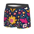 thumbnail image 2 of Fotbe Cinco De Mayo Floral Men’s Total Support Pouch Boxer Briefs, X-Temp Cooling, Moisture-Wicking Underwear, Regular, Long-leg and Trunk-Large, 2 of 9