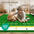 thumbnail image 4 of ODIKA 9'x12' Washable Area Rug Low Pile, Flatwoven, Field Door Football Gridiron Numbers Playbook Arrows Markings for Great Room, Indoor Concept, Large Living, 4 of 7
